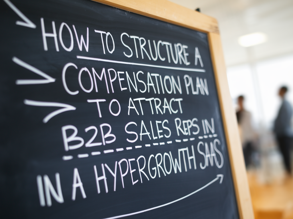 Comment structurer un plan de rémunération pour attirer des commerciaux b2b dans un saas en hypercroissance