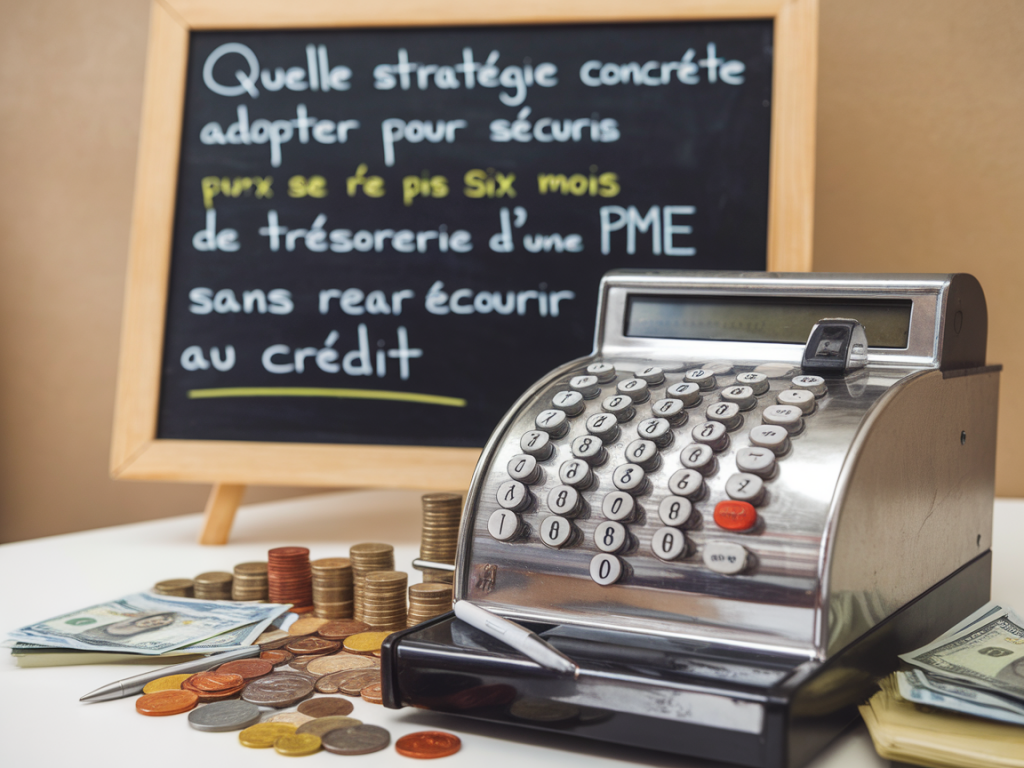 Quelle stratégie concrète adopter pour sécuriser six mois de trésorerie d'une pme sans recourir au crédit